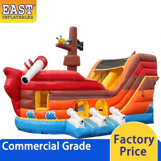 Pirate Ship Inflatable Slide