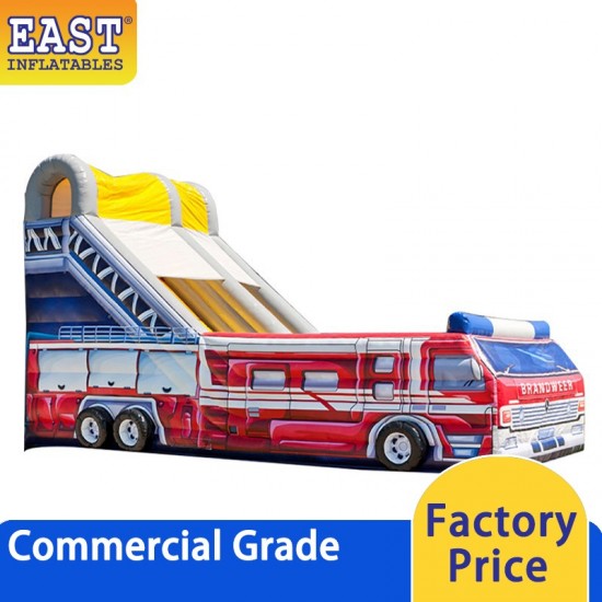 Fire Truck Inflatable Slide