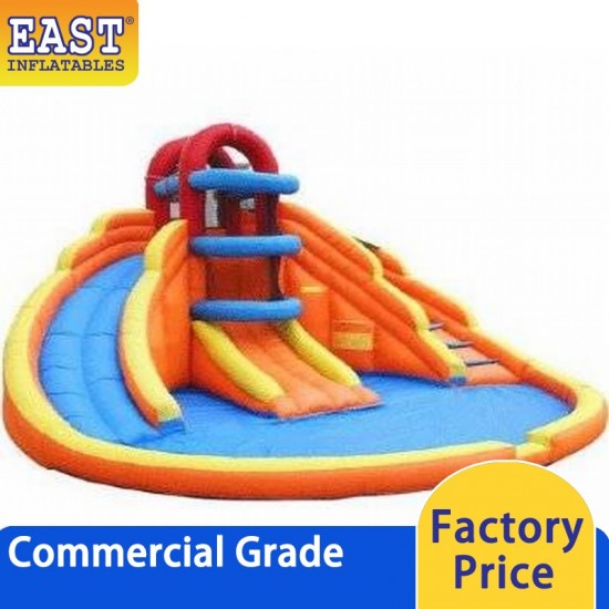 Inflatable Kiddie Pool With Slide