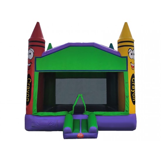 Crayon Bouncy Castle With Art Panel