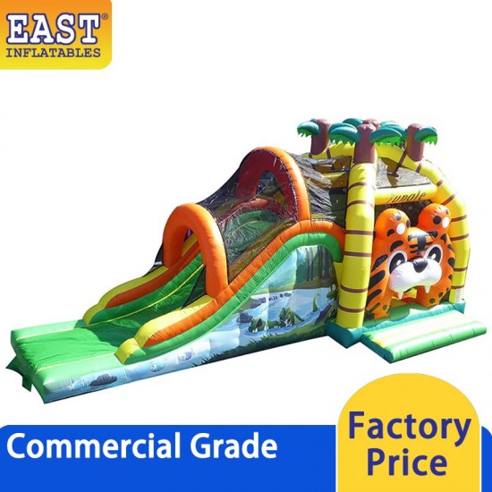 Jungle Bounce House With Slide