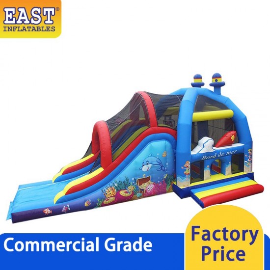 Sea Bounce House With Slide